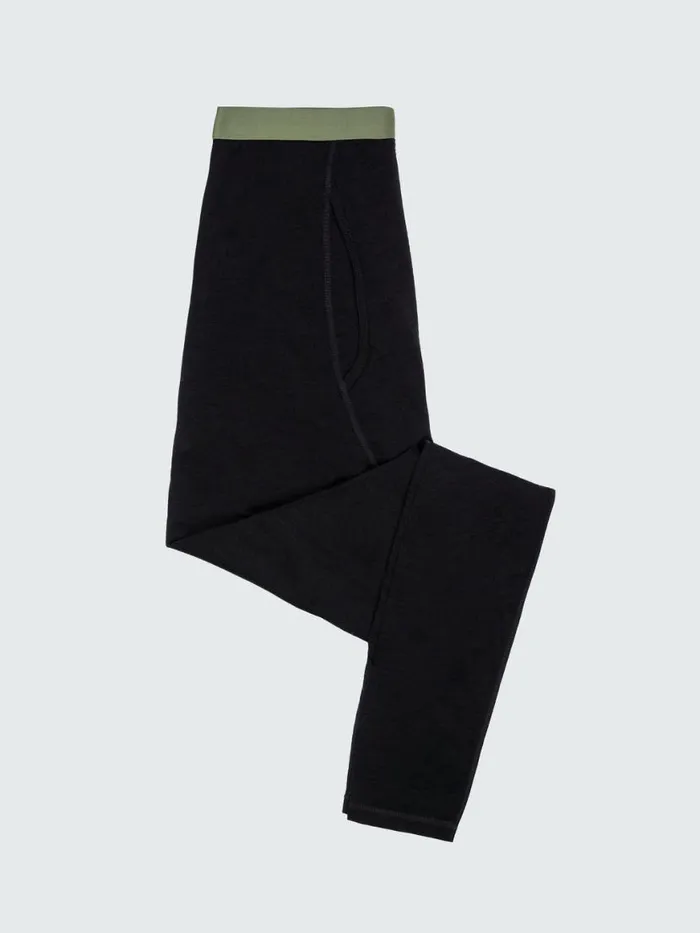 Men Eddy 20 Merino Wool Long Johns Blackolive Finisterre Base Layers and Underwear