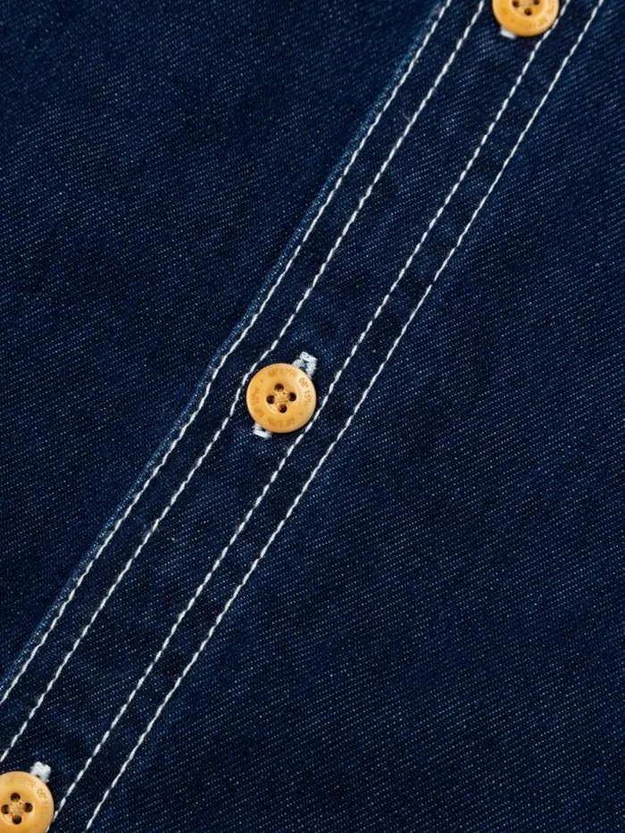 Men Eddystone Denim Shirt Washed Denim Finisterre Shirts