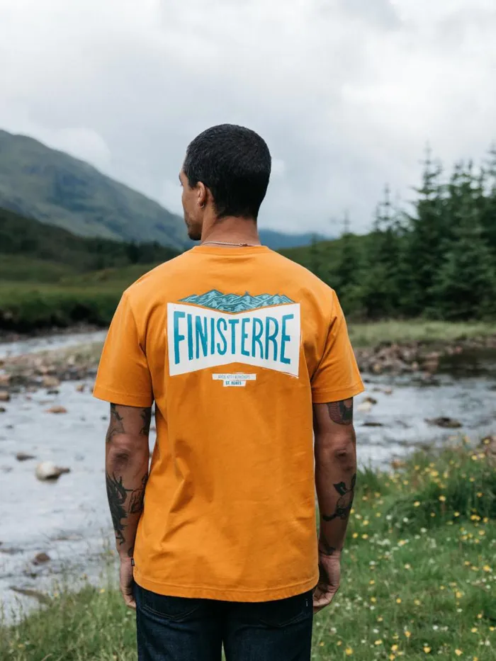 Men Emblem TShirt Harvest Gold Finisterre TShirts