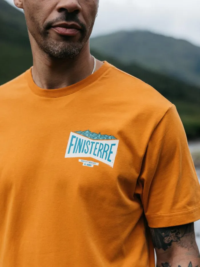 Men Emblem TShirt Harvest Gold Finisterre TShirts