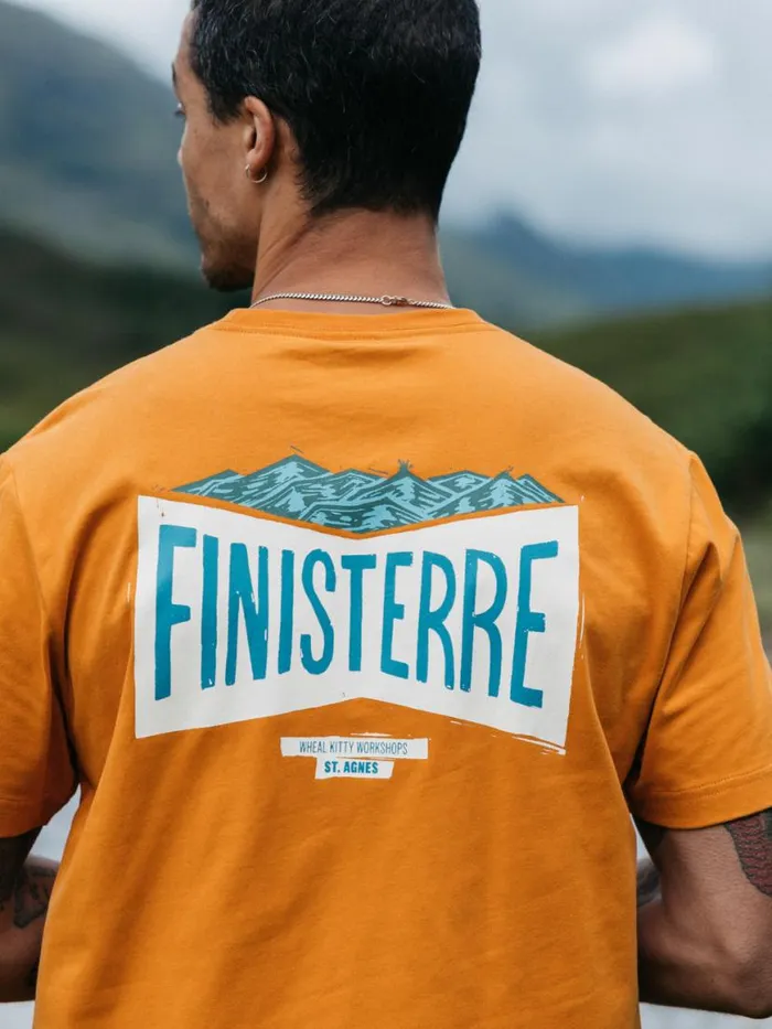 Men Emblem TShirt Harvest Gold Finisterre TShirts