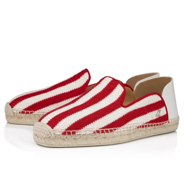 Men Espadon AC Espadrilles 8211 Malha Printed Fabric 8211 Loubi Christian Louboutin Sandals and Espadrilles