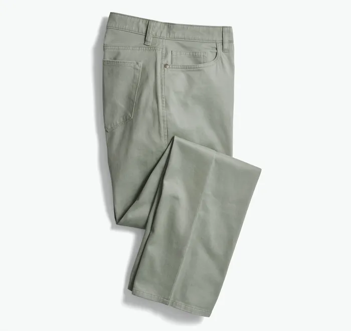 Men FivePocket Pants Sage Pants and Jeans Johnston and Murphy