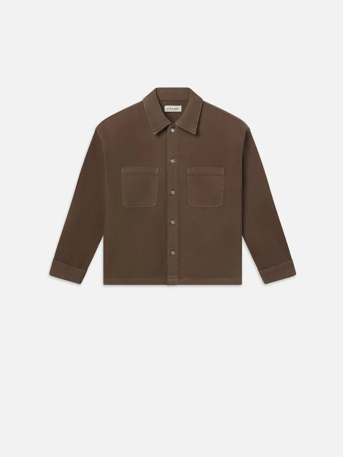 Men FRAME Jackets and Coats Textured Terry Relaxed Shirt
