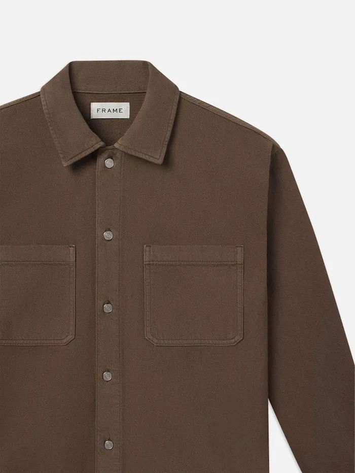 Men FRAME Jackets and Coats Textured Terry Relaxed Shirt Men FRAME Jackets and Coats Textured Terry Relaxed Shirt