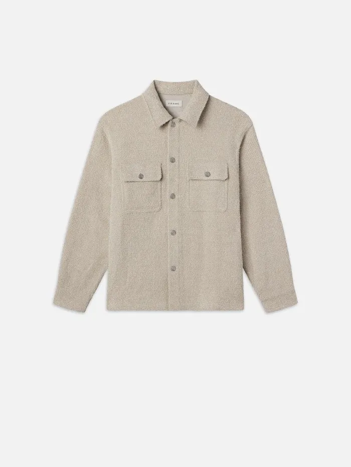 Men FRAME Jackets and Coats Tweed Overshirt Jacket