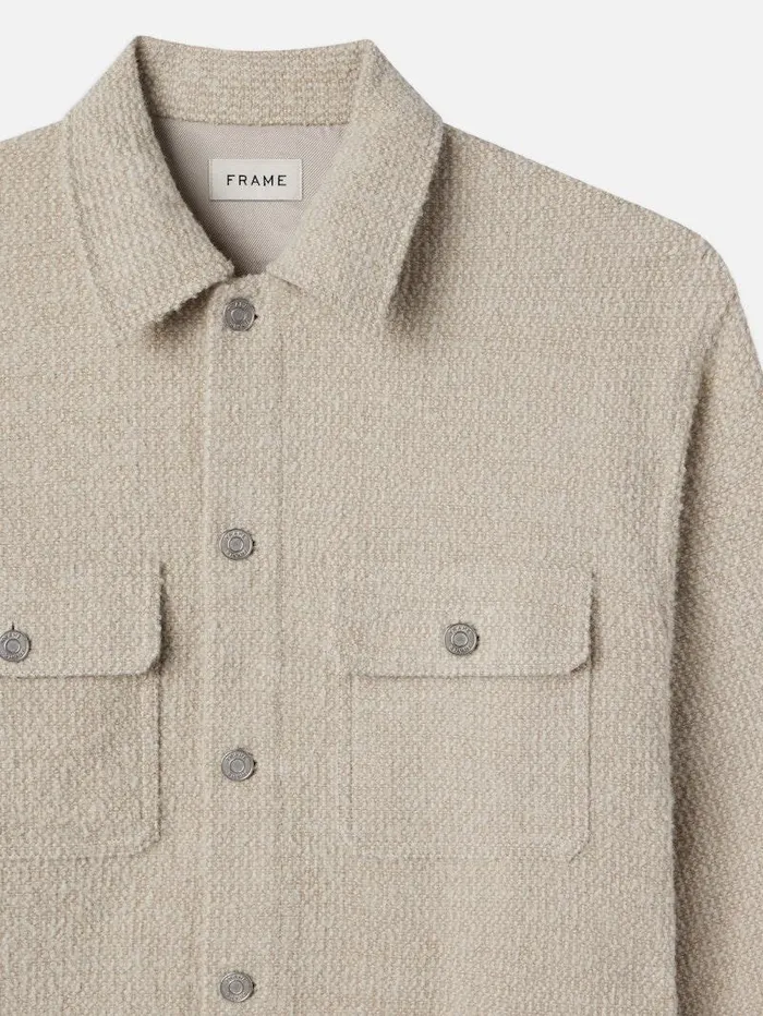 Men FRAME Jackets and Coats Tweed Overshirt Jacket Men FRAME Jackets and Coats Tweed Overshirt Jacket