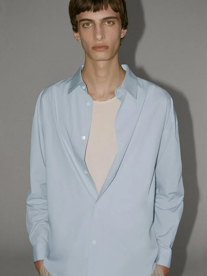 Men FRAME Shirts Relaxed Cotton Shirt Men FRAME Shirts Relaxed Cotton Shirt