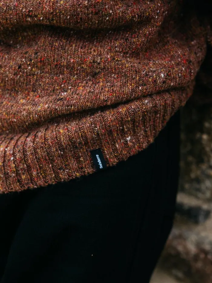 Men Furlong Roll Neck Jumper Spice Finisterre Knitwear