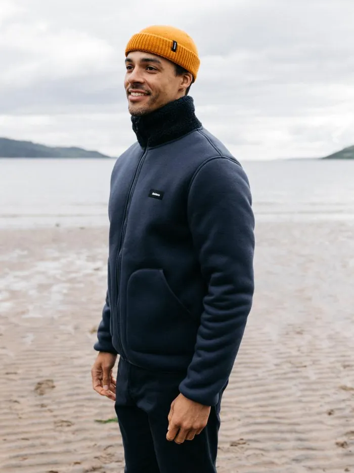 Men Goodwin Fleece Navy Finisterre Fleece