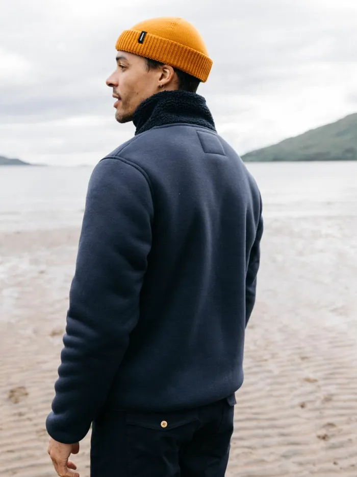 Men Goodwin Fleece Navy Finisterre Fleece