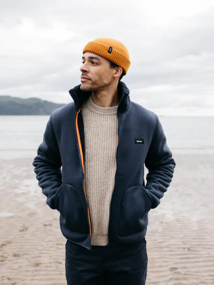 Men Goodwin Fleece Navy Finisterre Fleece