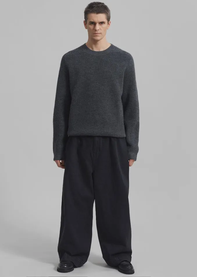 Men Graham Denim Pants 8211 Black Wash The Frankie Shop Bottoms