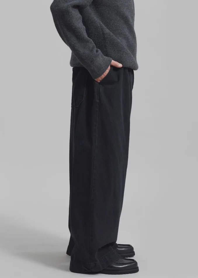 Men Graham Denim Pants 8211 Black Wash The Frankie Shop Bottoms