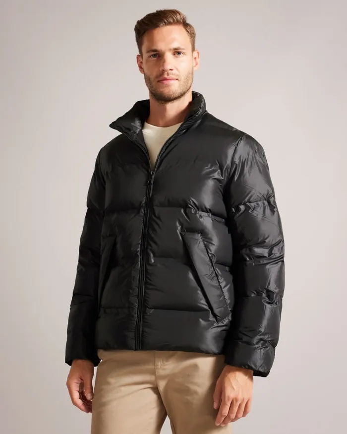 Men GRAVTY 8211 Heavy Wadded Coat Black Ted Baker Coats and Jackets
