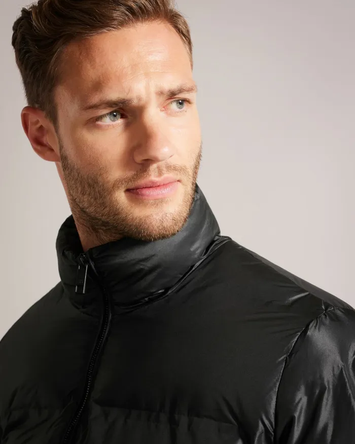 Men GRAVTY 8211 Heavy Wadded Coat Black Ted Baker Coats and Jackets