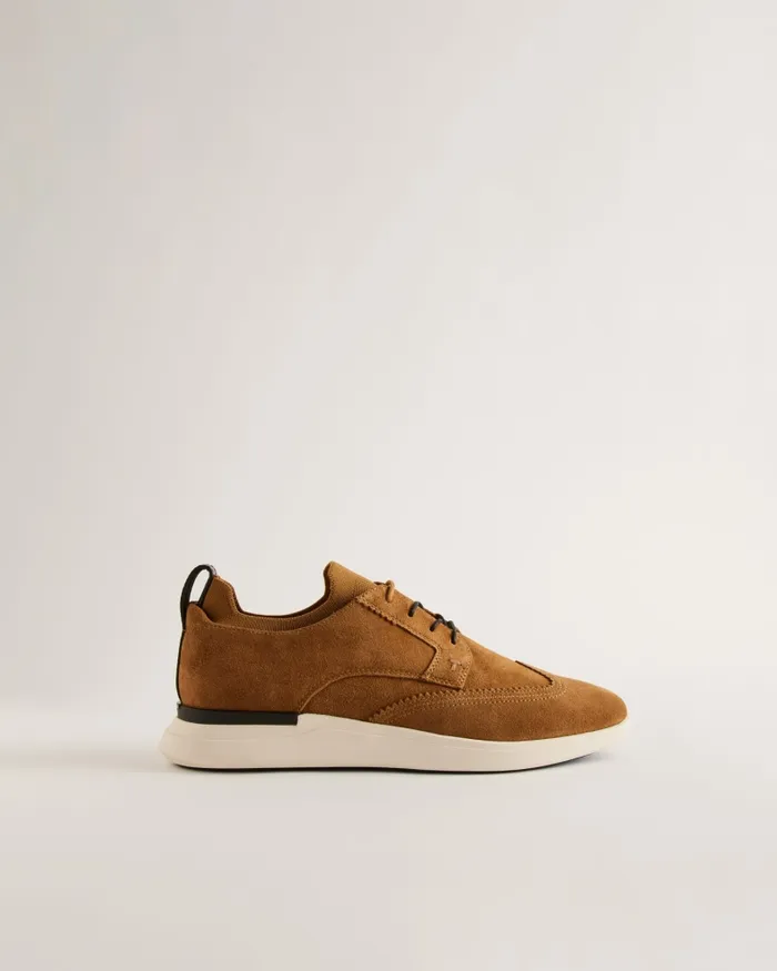 Men HALTONN 8211 Suede Wing Tip Hybrid Trainers Brown Ted Baker Trainers Men HALTONN 8211 Suede Wing Tip Hybrid Trainers Brown Ted Baker Trainers