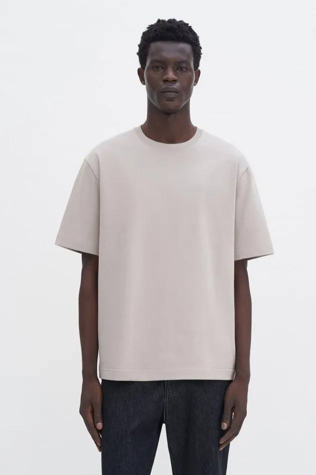 Men Heavy Crewneck Tee Moss Grey Filippa K TShirts