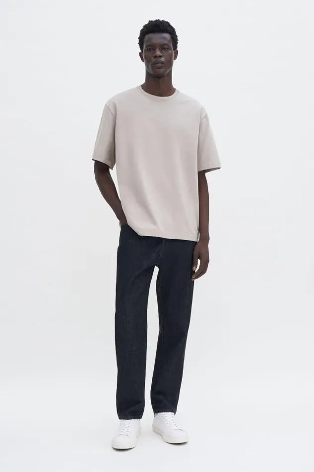 Men Heavy Crewneck Tee Moss Grey Filippa K TShirts