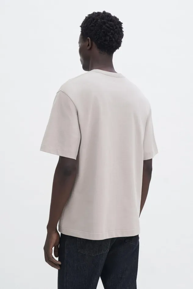 Men Heavy Crewneck Tee Moss Grey Filippa K TShirts