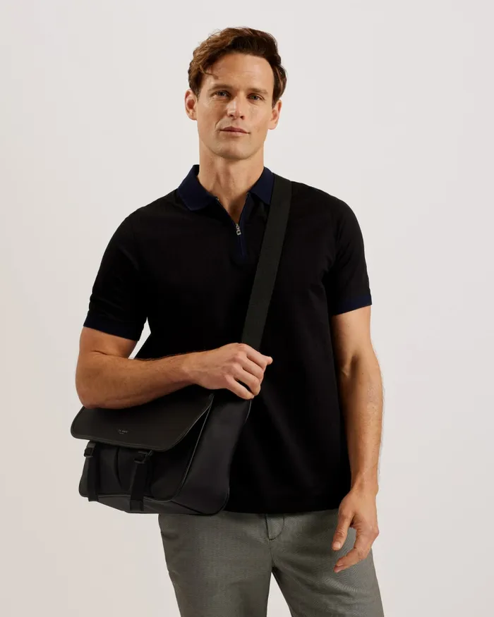 Men HELTON 8211 Nylon Laptop Messenger Bag Black Ted Baker Cross Body Bags