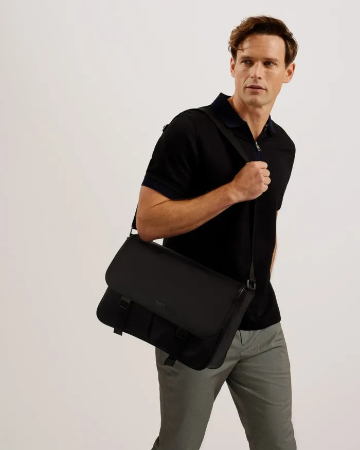 Men HELTON 8211 Nylon Laptop Messenger Bag Black Ted Baker Cross Body Bags Men HELTON 8211 Nylon Laptop Messenger Bag Black Ted Baker Cross Body Bags