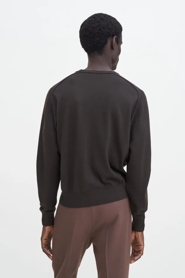 Men InsideOut Sweater Mocha Filippa K Knitwear