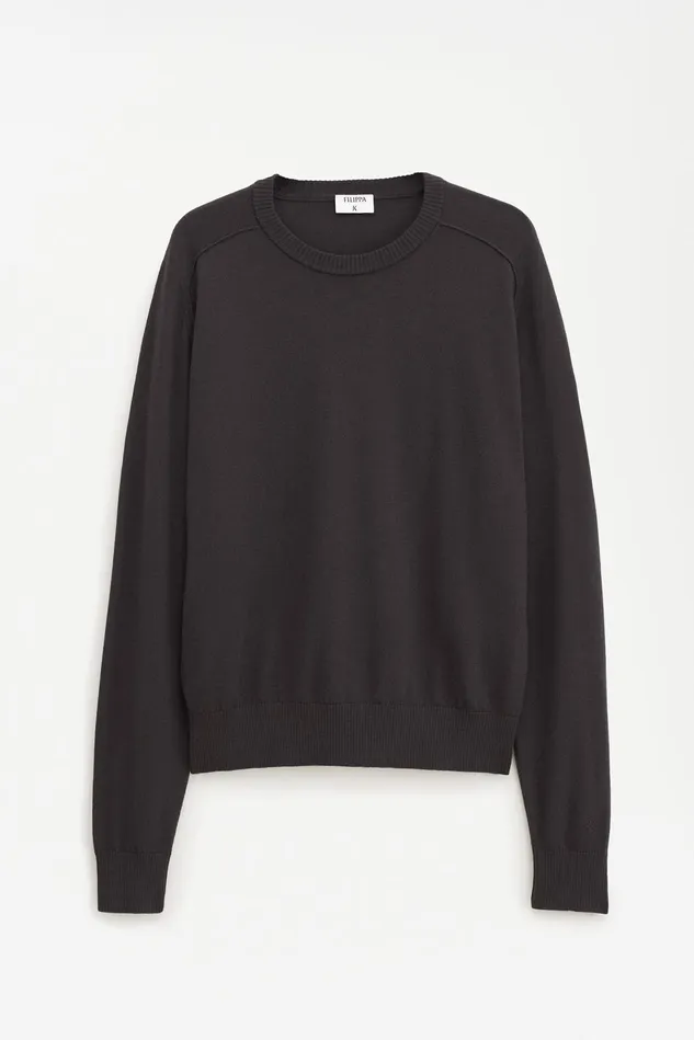 Men InsideOut Sweater Mocha Filippa K Knitwear