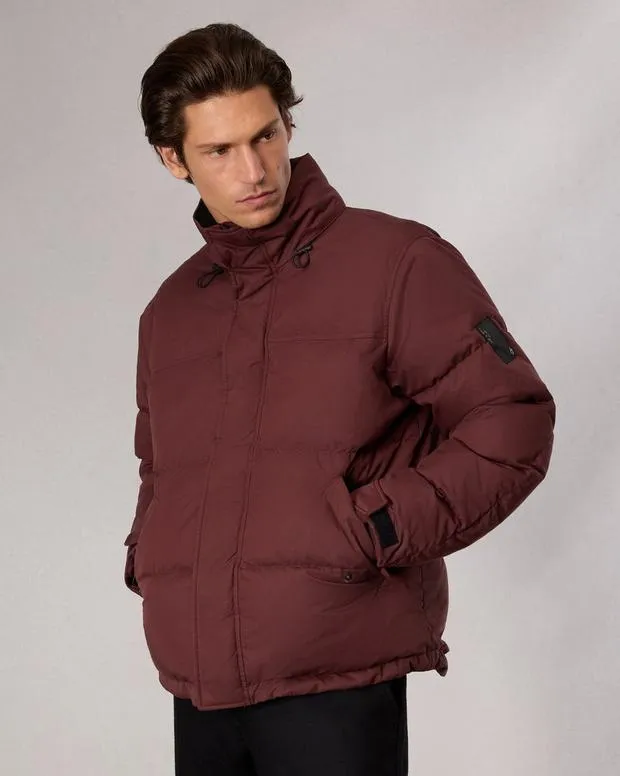 Men Jackets and Coats Rag and Bone Bubble Down Jacket Mahogany