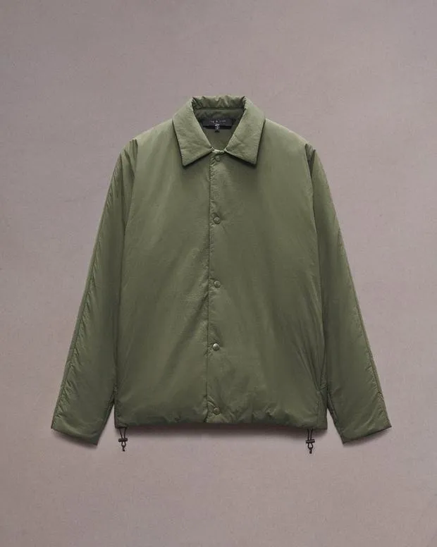 Men Jackets and Coats Rag and Bone Henderson Shirt Jacket Forest Green