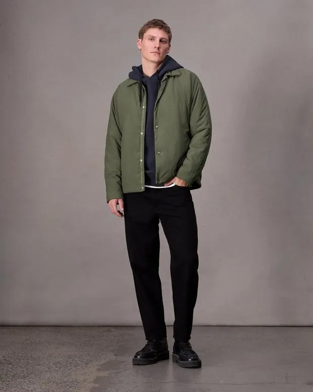 Men Jackets and Coats Rag and Bone Henderson Shirt Jacket Forest Green