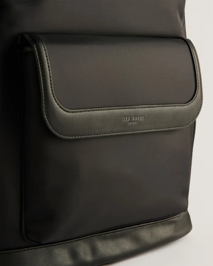 Men JACKKS 8211 Nylon Laptop Backpack With PU Detail Black Ted Baker Backpacks Men JACKKS 8211 Nylon Laptop Backpack With PU Detail Black Ted Baker Backpacks