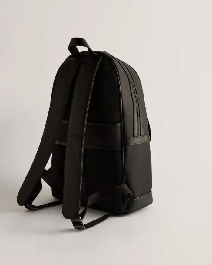 Men JACKKS 8211 Nylon Laptop Backpack With PU Detail Black Ted Baker Backpacks Men JACKKS 8211 Nylon Laptop Backpack With PU Detail Black Ted Baker Backpacks
