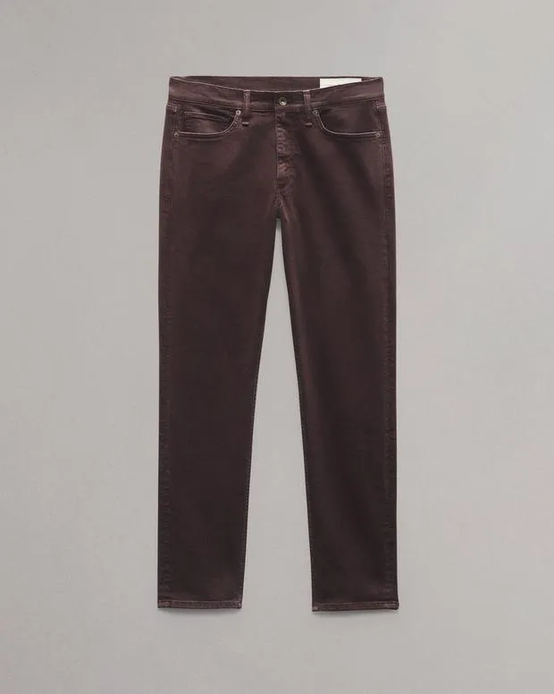Men Jeans Rag and Bone Fit 2 Slim Fit Jean Aero Stretch Denim Dark Red