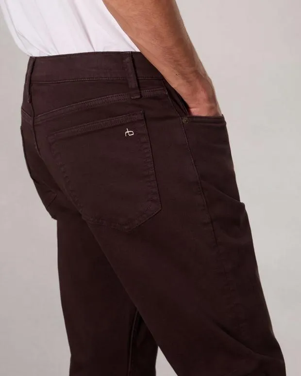 Men Jeans Rag and Bone Fit 2 Slim Fit Jean Aero Stretch Denim Dark Red