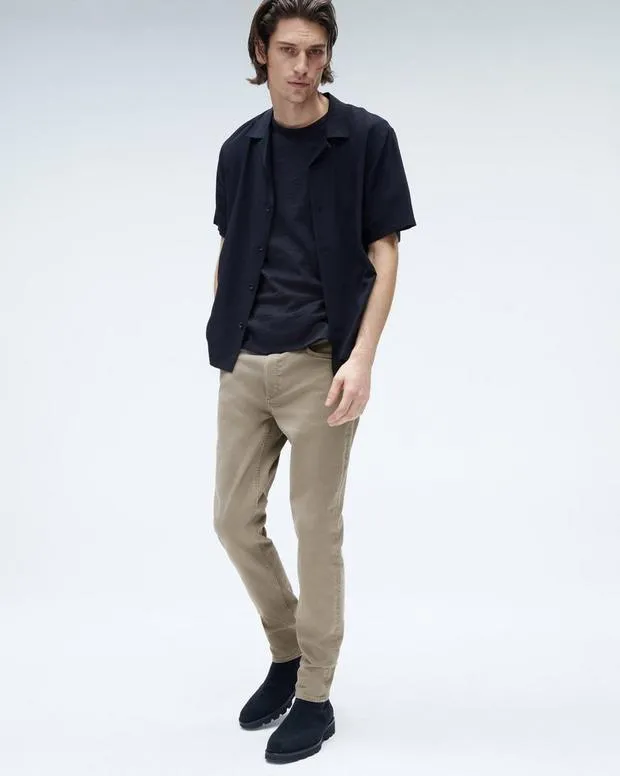 Men Jeans Rag and Bone Fit 2 Slim Fit Jean Aero Stretch Denim Dark Taupe