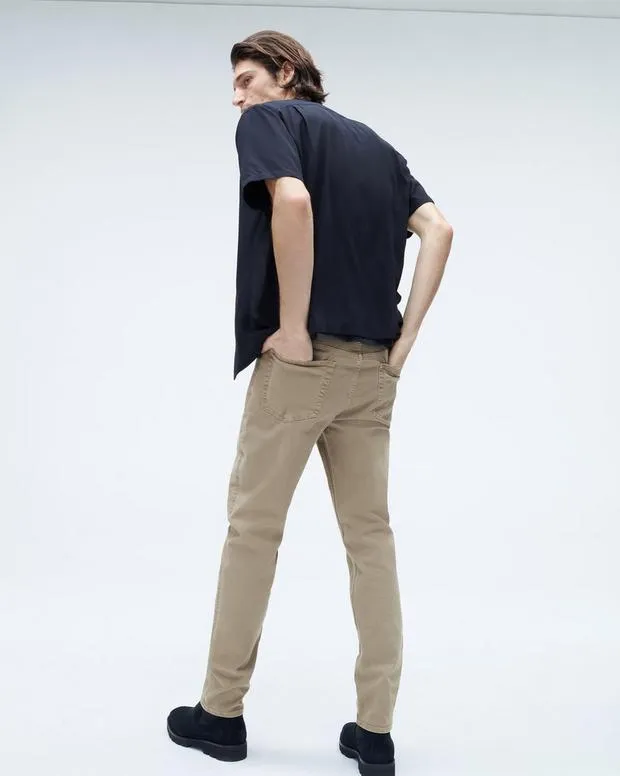 Men Jeans Rag and Bone Fit 2 Slim Fit Jean Aero Stretch Denim Dark Taupe