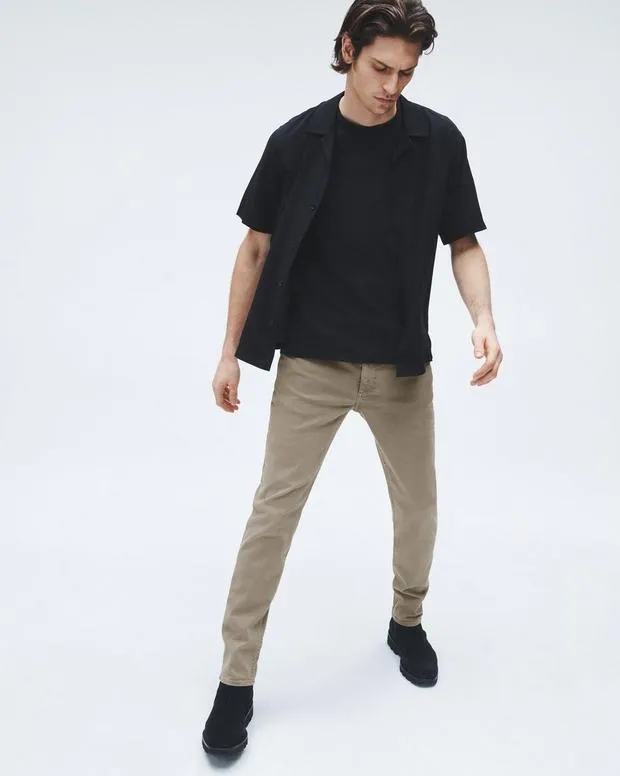 Men Jeans Rag and Bone Fit 2 Slim Fit Jean Aero Stretch Denim Dark Taupe