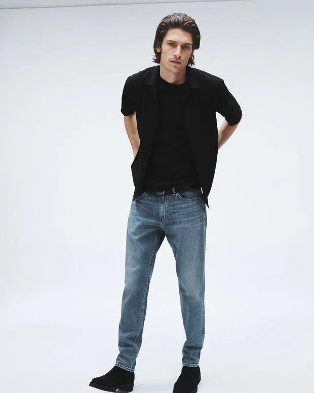 Men Jeans Rag and Bone Fit 3 Athletic Fit Jean Authentic Stretch Denim Gordon