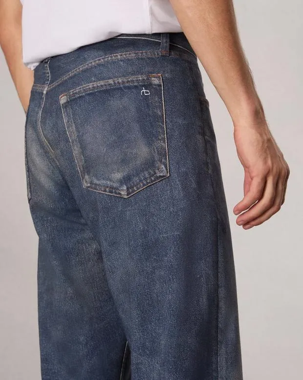 Men Jeans Rag and Bone Rbmiramar Fleece Fit 4 Pant Cotton Fleece Kenmare