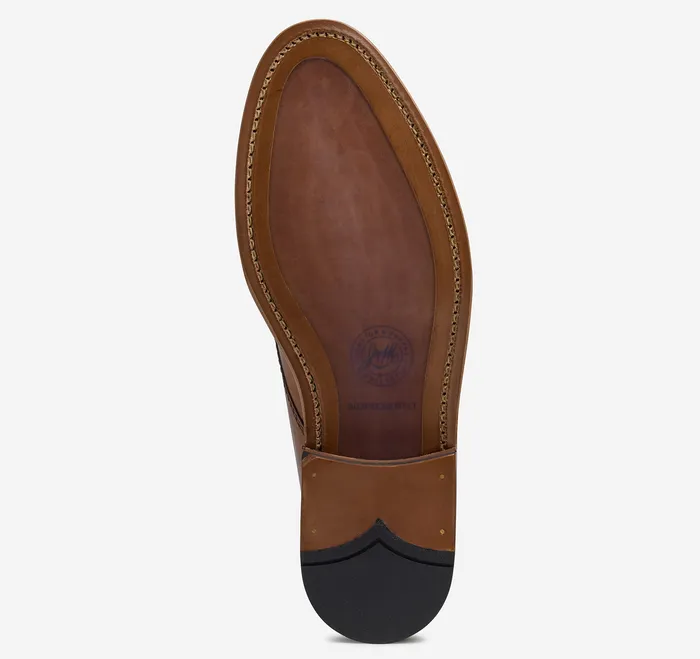 Men Johnston and Murphy Dudley Chukka Tan DipDyed Calfskin Boots