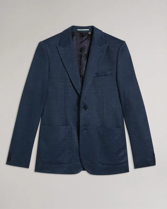 Men KEANUJ 8211 Slim Fit Jersey Blazer Navy Ted Baker Suits