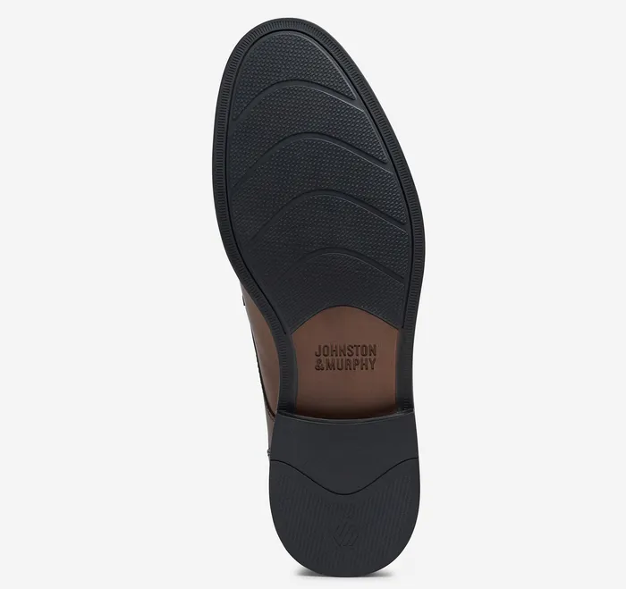 Men LaceUps Johnston and Murphy Mason Cap Toe Tan Full Grain