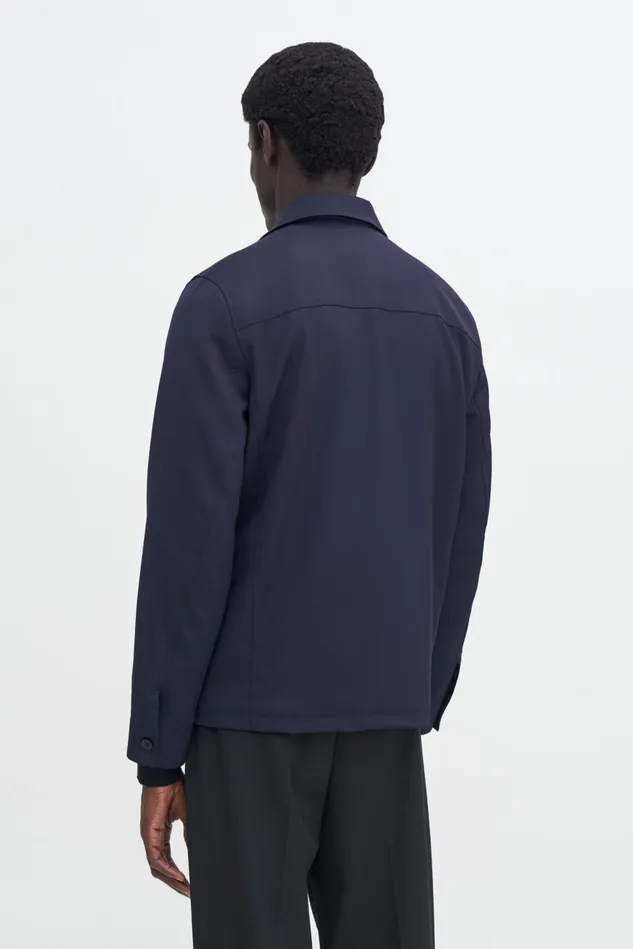 Men Louis Gabardine Jacket Navy Filippa K Overshirts