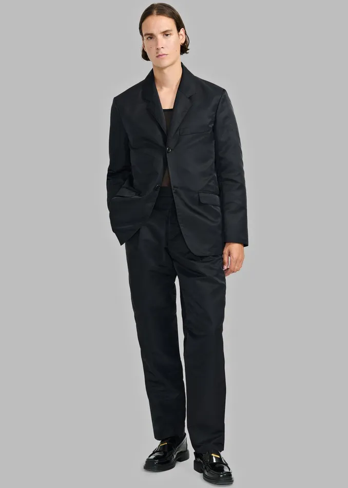 Men Louis Gabriel Nouchi StraightLeg Smoking Polyamide Trousers 8211 Black The Frankie Shop Bottoms