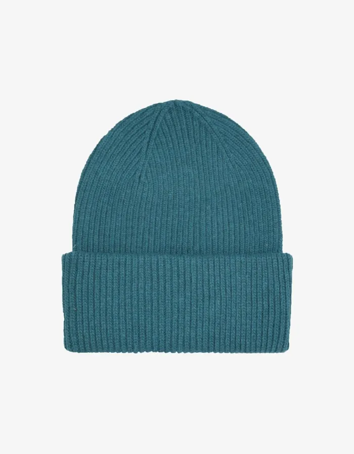 Men Merino Wool Hat Ocean Green Colorful Standard Hats