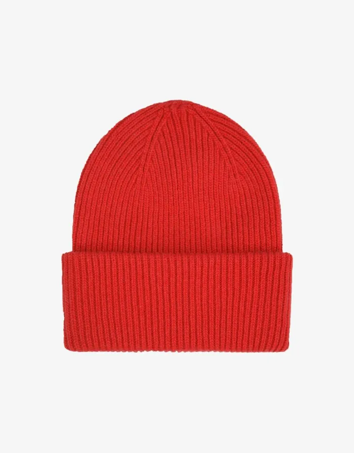Men Merino Wool Hat Scarlet Red Colorful Standard Hats