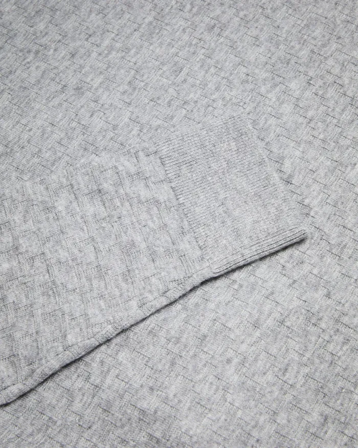 Men MORAR 8211 Long Sleeve Knitted Polo Shirt Greymarl Ted Baker Jumpers and Knitwear Men MORAR 8211 Long Sleeve Knitted Polo Shirt Greymarl Ted Baker Jumpers and Knitwear
