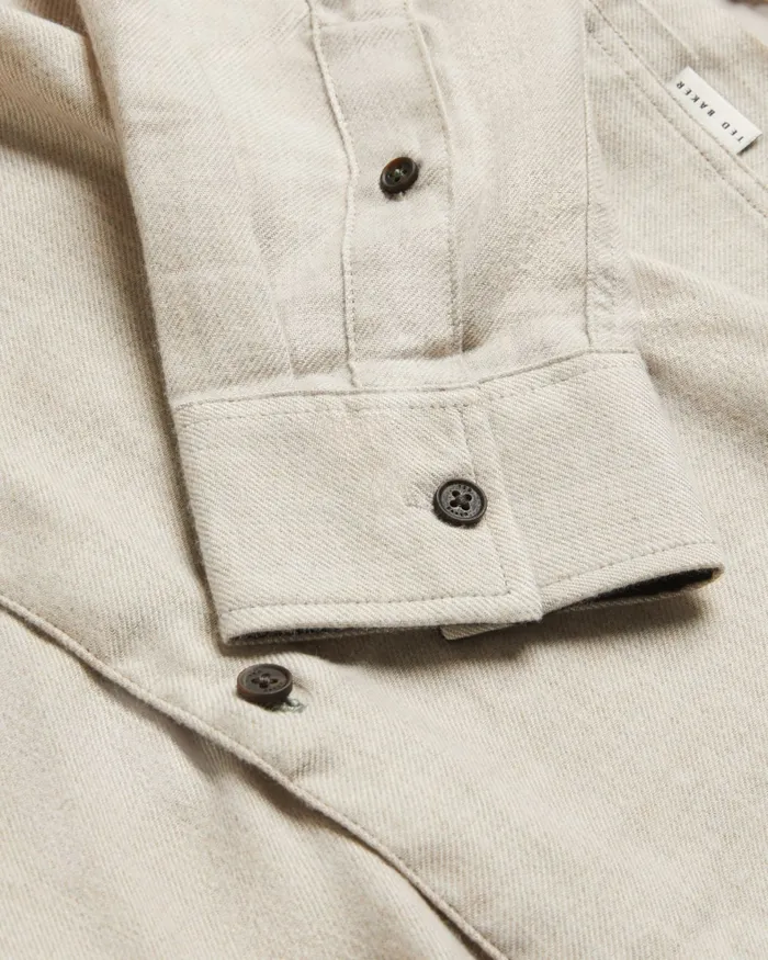 Men NARNI 8211 Lightweight Twill Flannel Shirt Stone Ted Baker Shirts Men NARNI 8211 Lightweight Twill Flannel Shirt Stone Ted Baker Shirts