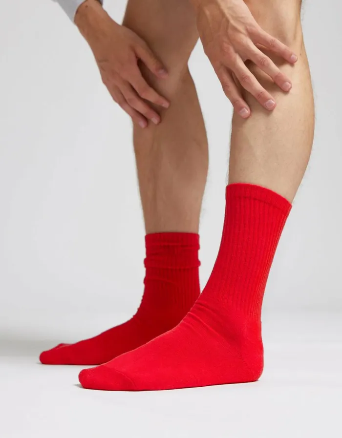 Men Organic Active Sock Lava Grey Colorful Standard Socks and